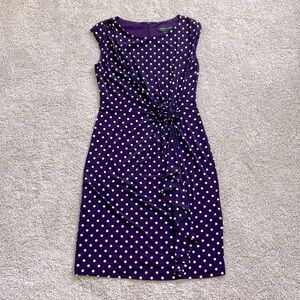 Connected apparel • Purple Polka Dot Sheath Dress